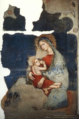 Napoli, chiesa s. Pietro Maiella, Madonna dell'umiltà, autore ignoto (sec. XIV)
