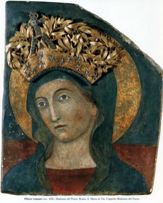 Roma: Madonna del Pozzo - pittore romano XIII sec
