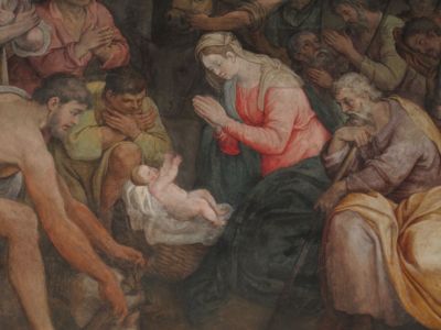 Roma, San Marcello, Adorazione dei pastori, Francesco Salviati, 1563
