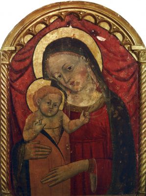 Bologna, Chiesa dei Servi, Madonna col Bambino, anonimo senese
